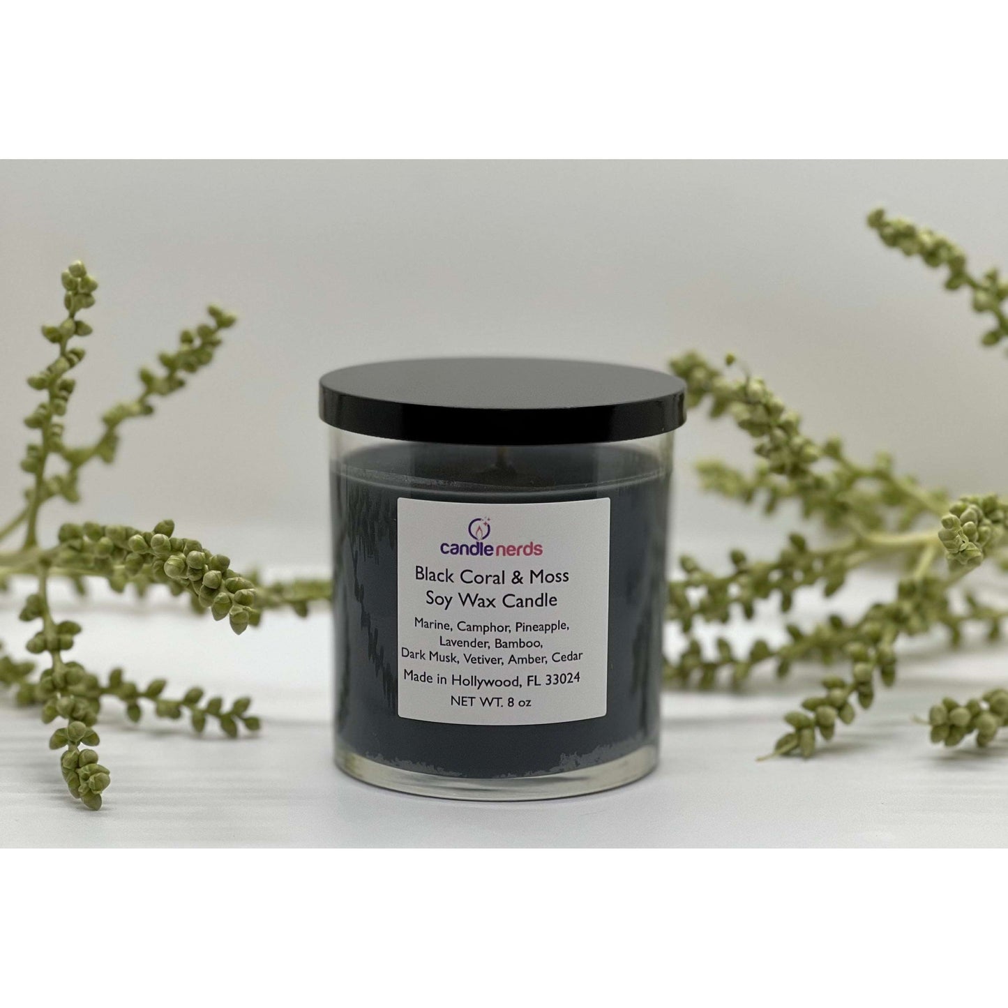 Black Coral & Moss - Candle Nerds, candle  male scent